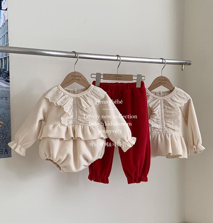 2024秋新入荷jen★ベビー服　子供服　ロンパース&トップス+ズボン★66-90/90-130cm