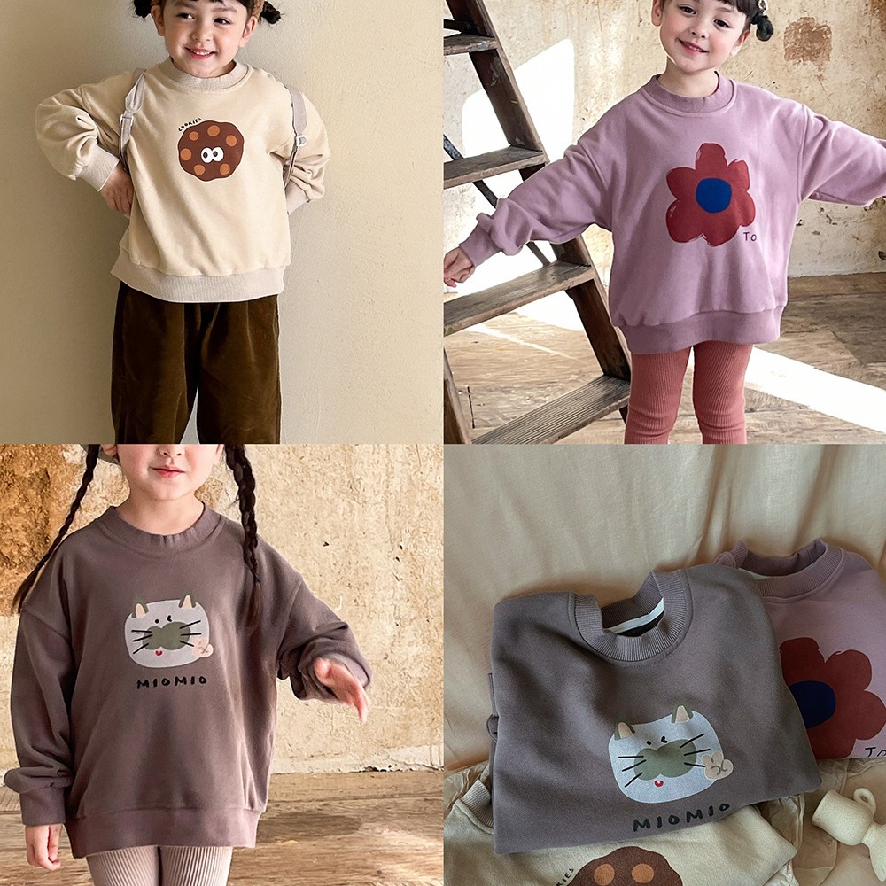 2024秋新作ZL★子供服　トレーナー　トップス★90cm〜140cm 3色