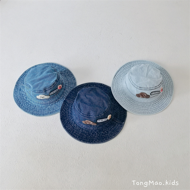 「2024」子供用★帽子★デニム★バケットハット★キッズ★3色