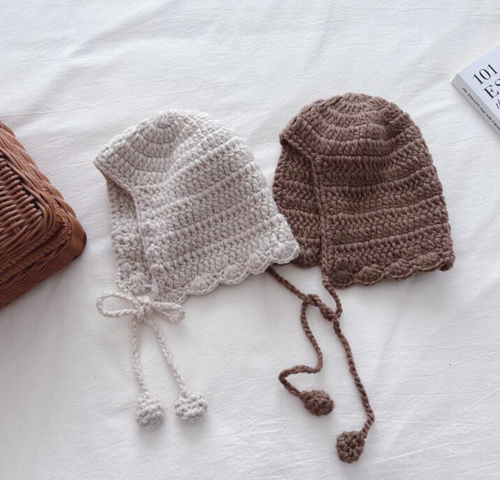 2024年秋新品★子供用★帽子　ニットハット★ 2色