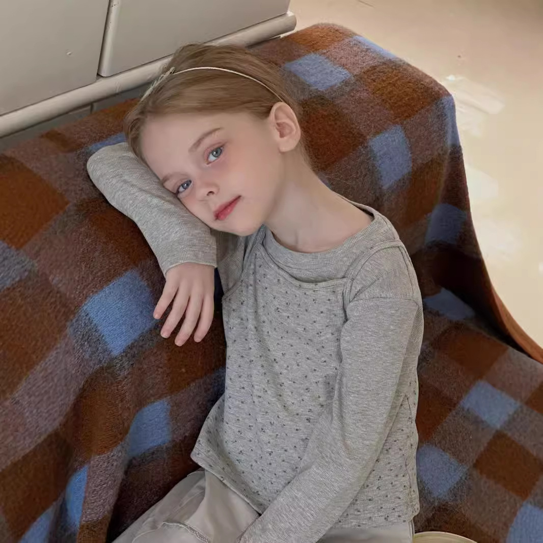 2024秋新作HL★子供服　トップス+吊りベスト　セット★90cm〜140cm 2色