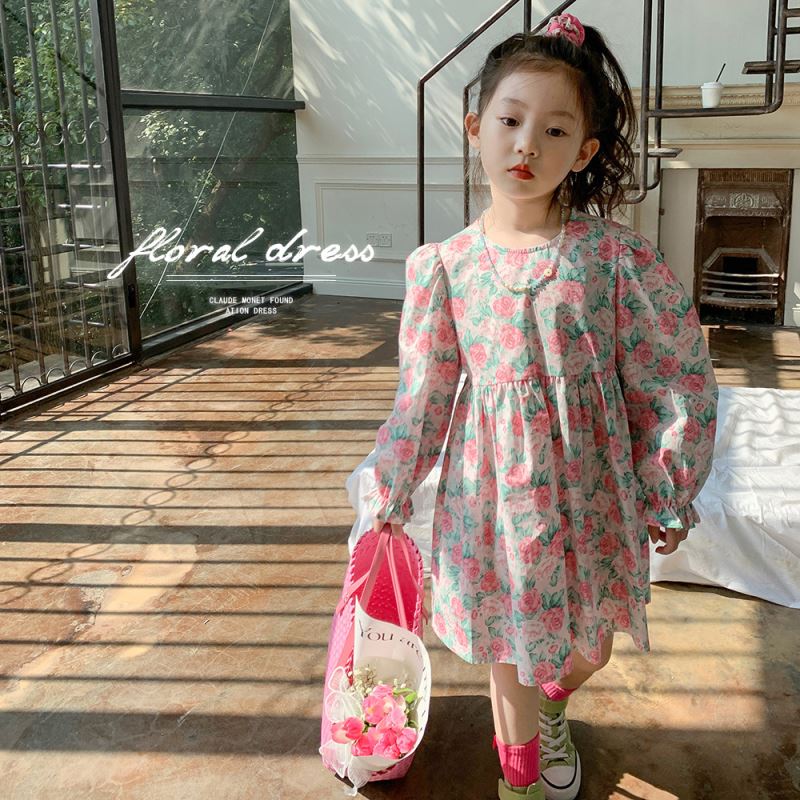 「2024」子供服★ワンピース★韓国風子供服★長袖★2色90cm〜140cm