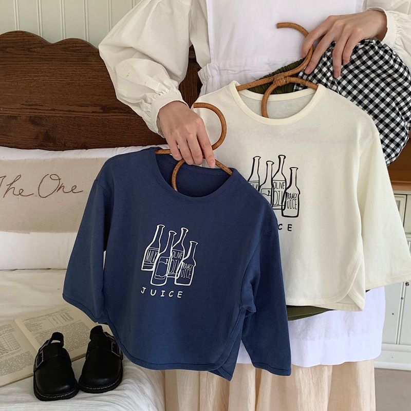 2024新作★子供服　長袖トップス★80cm〜130cm 2色