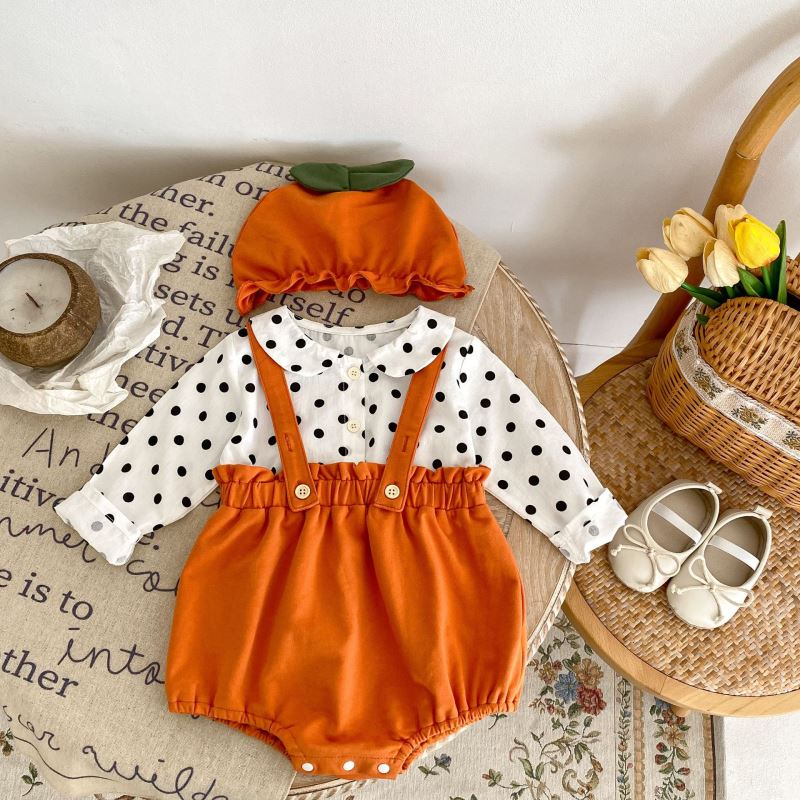 2024★秋冬新作★韓国風子供服★トップス★サロペット★66cm〜100cm 2色