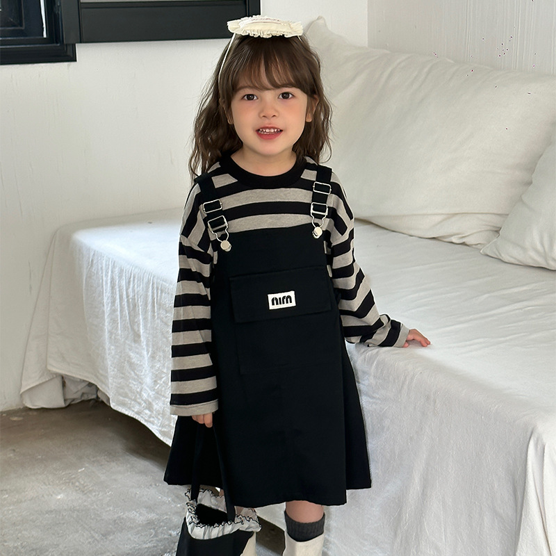 2024★春秋新作★韓国風子供服★トップス★サロペット★90cm〜140cm 2色