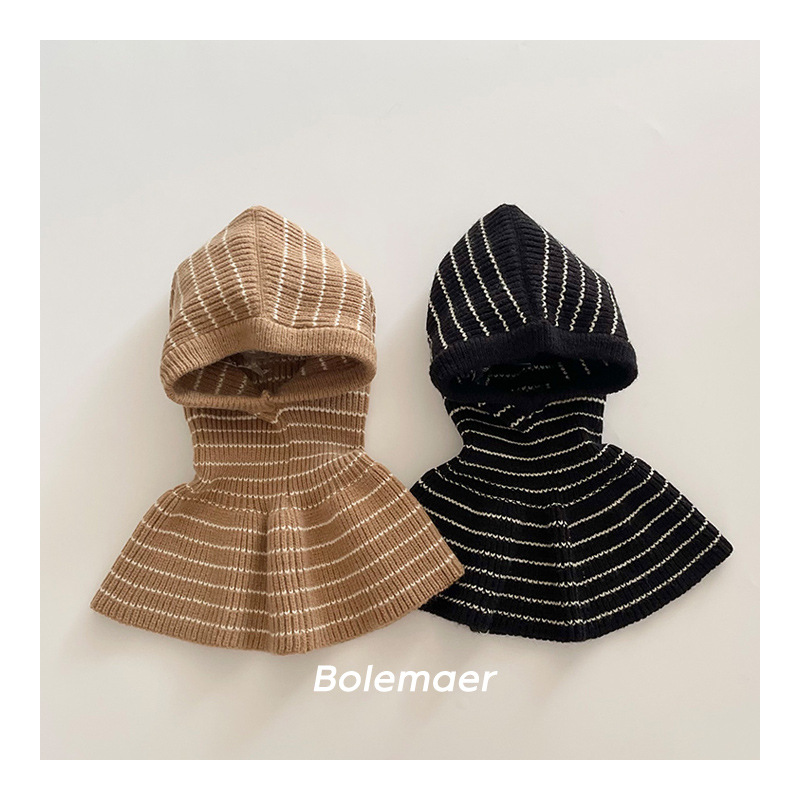 2024年新品★子供用★帽子　帽とマフラー一体式★ 6色