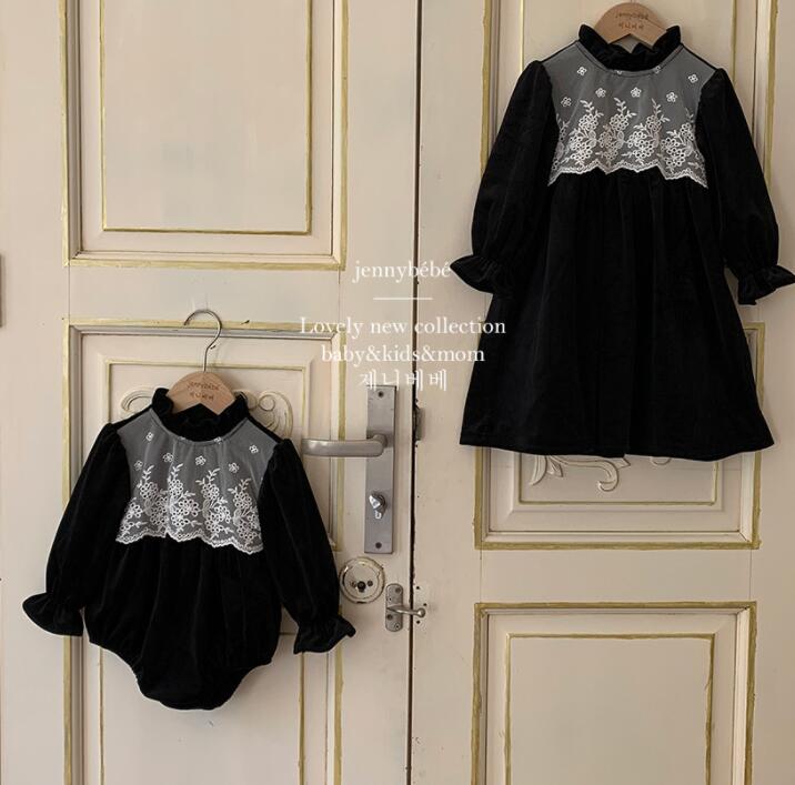 2024秋新品jen★ベビー服　ロンパース&ワンピース★66〜90/90~130 2色