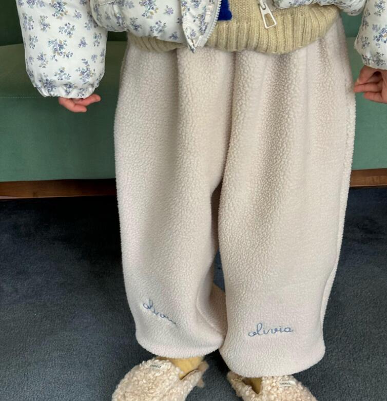 2024冬新品CL★子供服　厚手ズボン★90cm〜140cm 3色