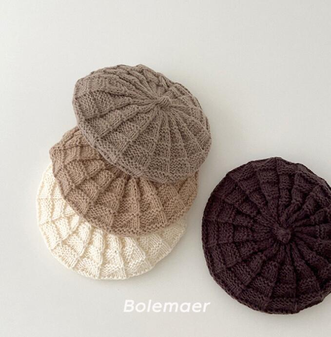 2024年新品★子供用★ニット帽子　ハット★ 7色