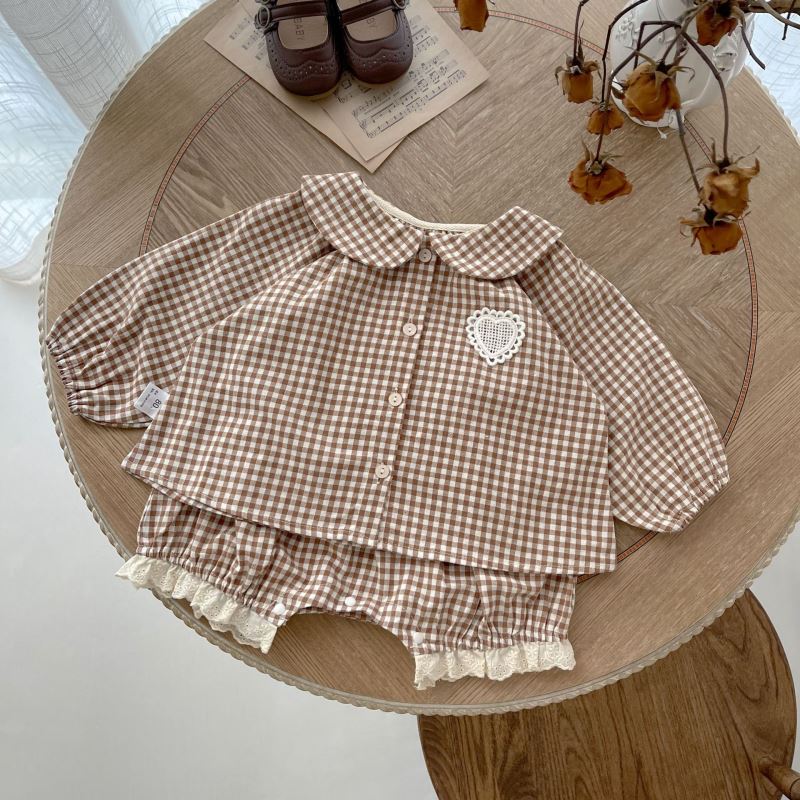 2024★春秋新作★韓国風ベビー服★トップス+ズボン★66〜90 2色