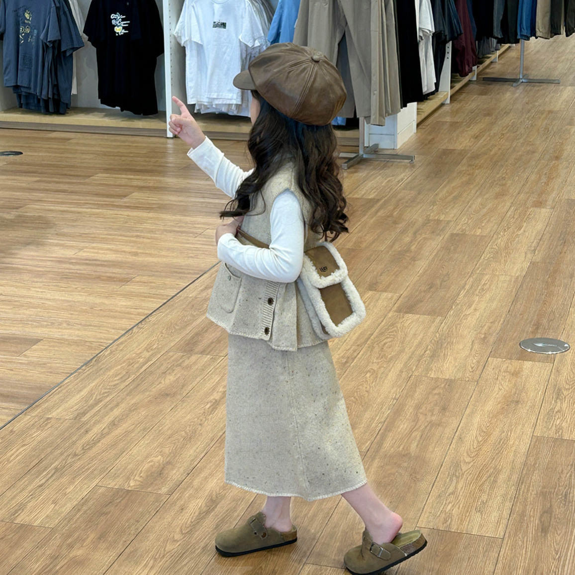 2024秋新作★子供服　トップス&ベスト+スカート★90cm〜140cm