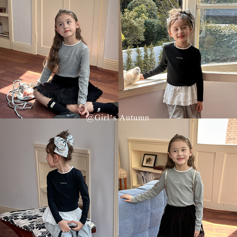 2024秋新品A★子供服　トップス★90cm〜160cm 2色