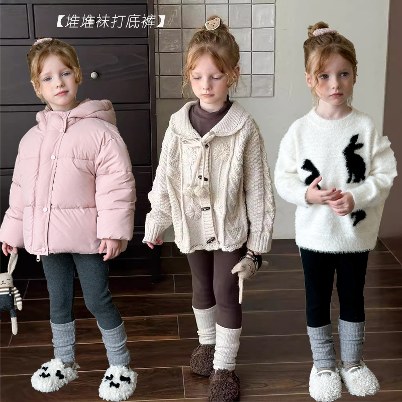 2024秋冬新作★子供服　レギンスズボン  裏起毛★90cm〜150cm 3色