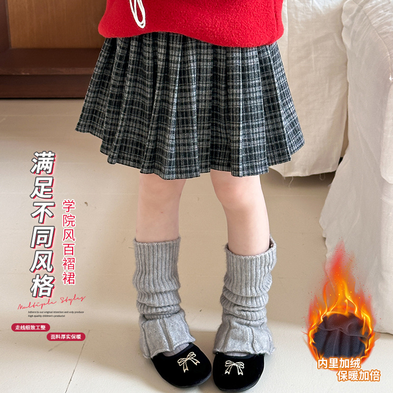 2024秋冬新品★子供服　スカート　裏起毛★90cm〜150cm