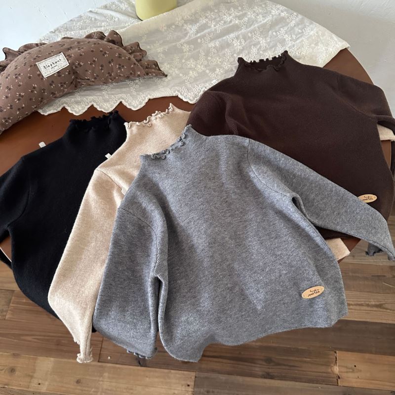 「2024」子供服★トップス★ニット★セーター★韓国風子供服★5色90cm〜130cm