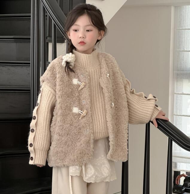 2024秋冬新品★子供服 　ベストコート★100cm〜160cm