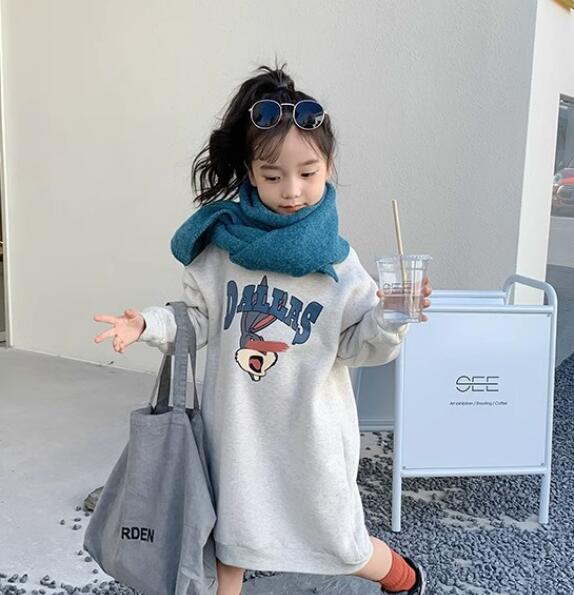 2024★秋冬新作★韓国風子供服★ワンピース★裏起毛★90cm/100cm/110cm