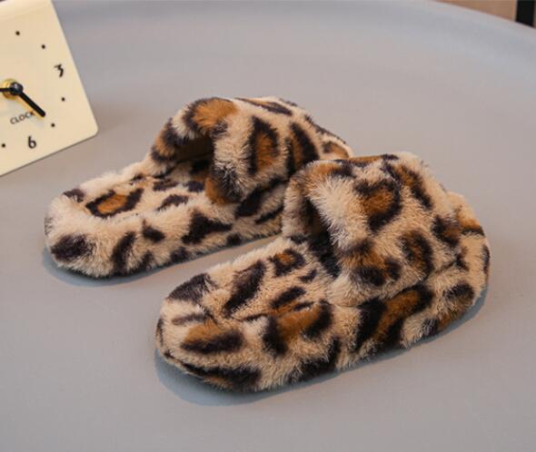 2024新入荷★子供靴★シューズ　豹柄スリッパ★26-27(180)〜34-35(220)