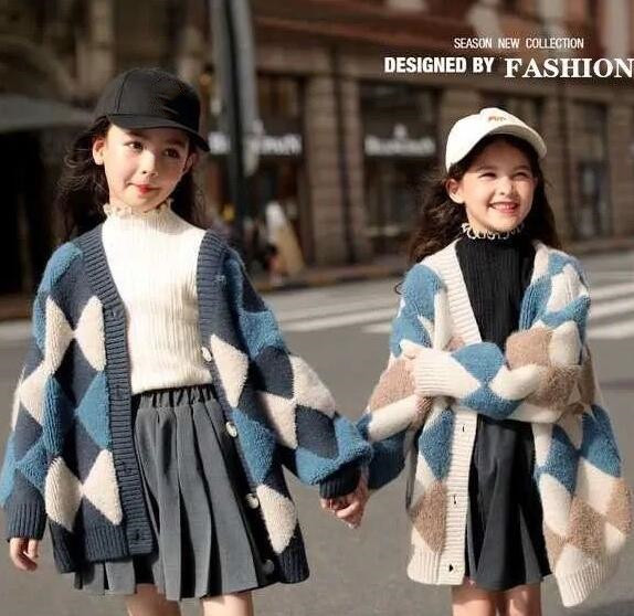 「2024」子供服★トップス★コート★ニット★韓国風子供服★2色120cm〜170cm