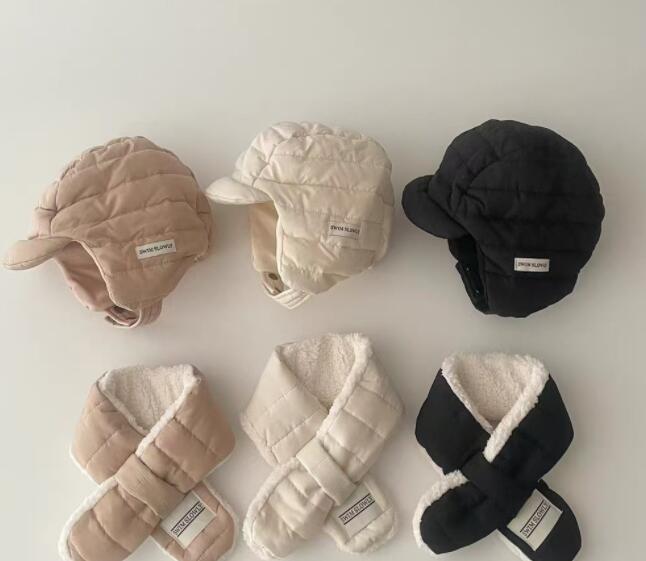 2024年新品★子供用★帽子&マフラー分けて　ハット★ 3色