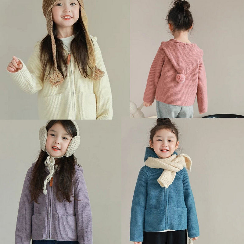 「2024」子供服★トップス★コート★セーター★韓国風子供服★4色5#〜13#