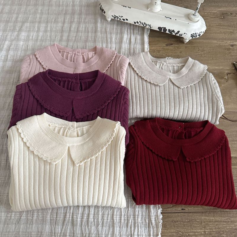 2024秋冬新W★子供服　セーター　インナー★80cm〜140cm 5色