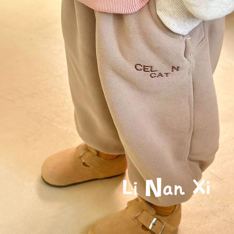 2024秋冬新品★子供服　ズボン  裏起毛★90cm〜130cm 2色