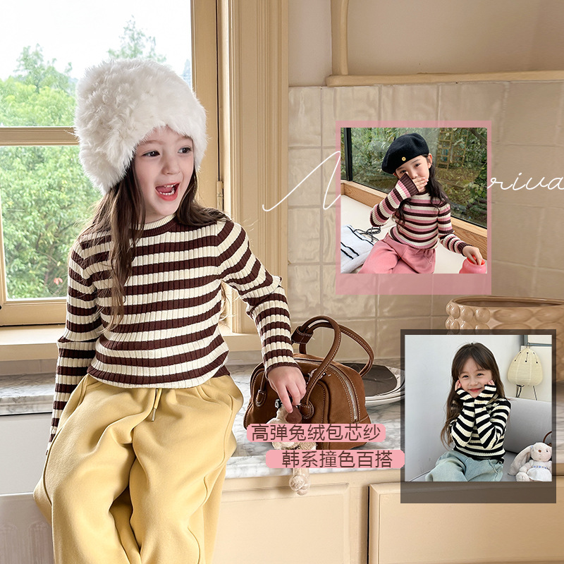 2024秋冬新品A★子供服　トップス ★90cm〜160cm 3色