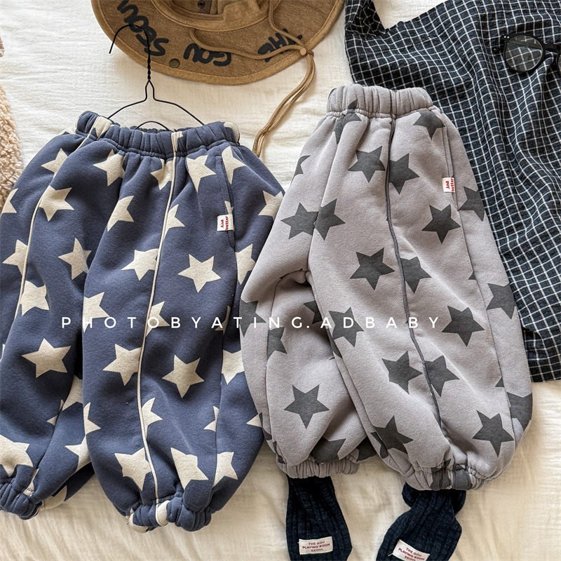 「2024」子供服★ズボン★ボトムス★裏起毛★韓国風子供服★2色80cm〜130cm