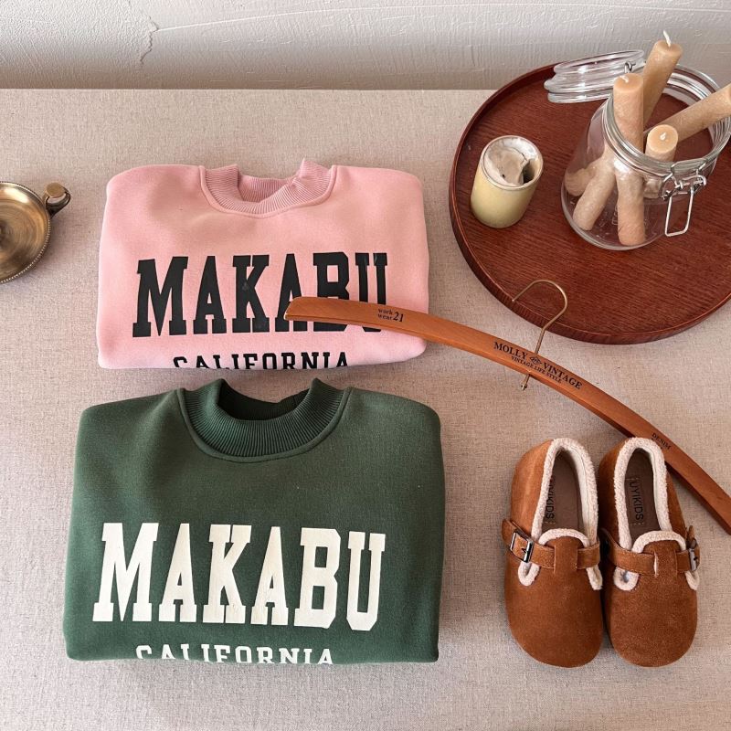 2024秋冬新品★子供服　トレーナー　裏起毛★80cm〜140cm 2色