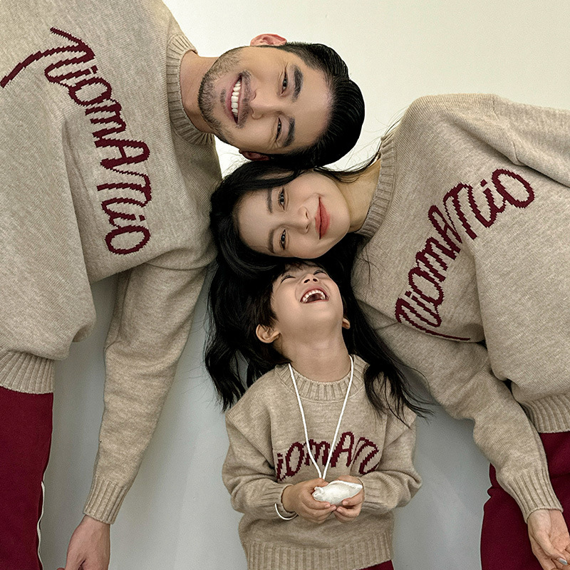 2024年新★子供服&親子服　セーター&ズボン分けて★80〜150cm/S〜2XL