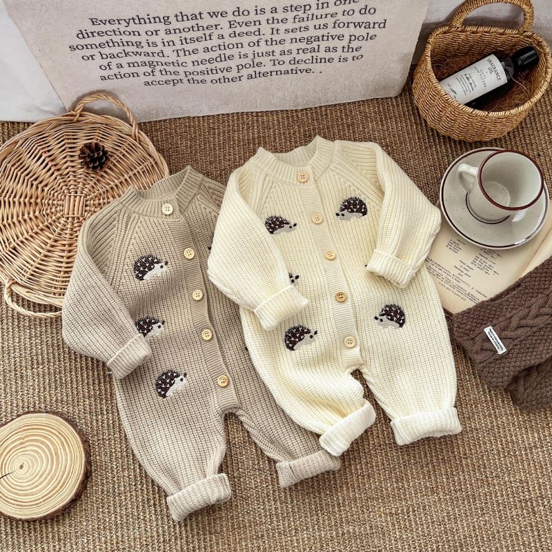 「2024」子供服★ニット★連体服★韓国風子供服★2色66cm〜100cm