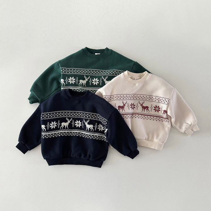 2024★秋冬新作★韓国風子供服★トレーナー★裏起毛★80cm〜130cm 3色