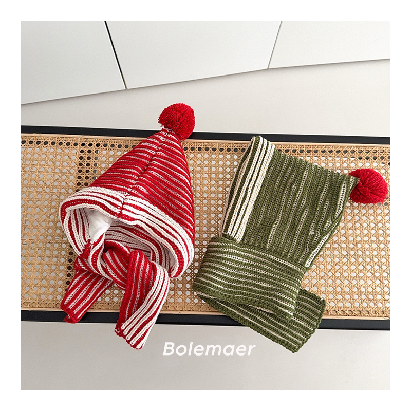 「2024」子供用★帽子/マフラー★耳カバー★ニット帽子★キッズ★防寒★暖かい★4色