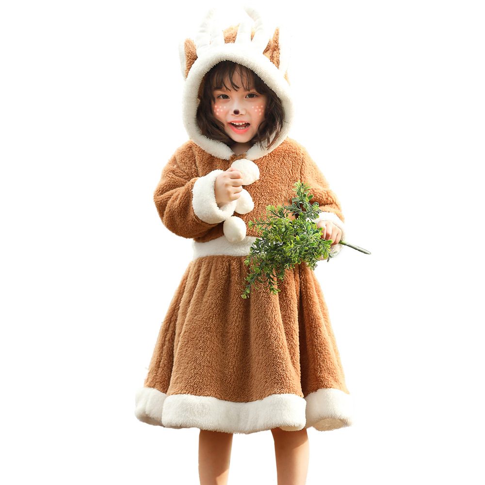 2024★秋冬新作★韓国風子供服★ワンピース★クリスマス★cosplay★XS(95-110cm)〜L(135-150cm)