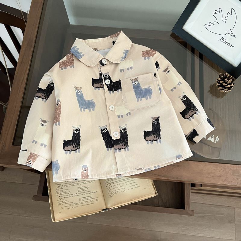 「2024」子供服★トップス★ワイシャツ★ベビー★韓国風子供服★73cm〜110cm