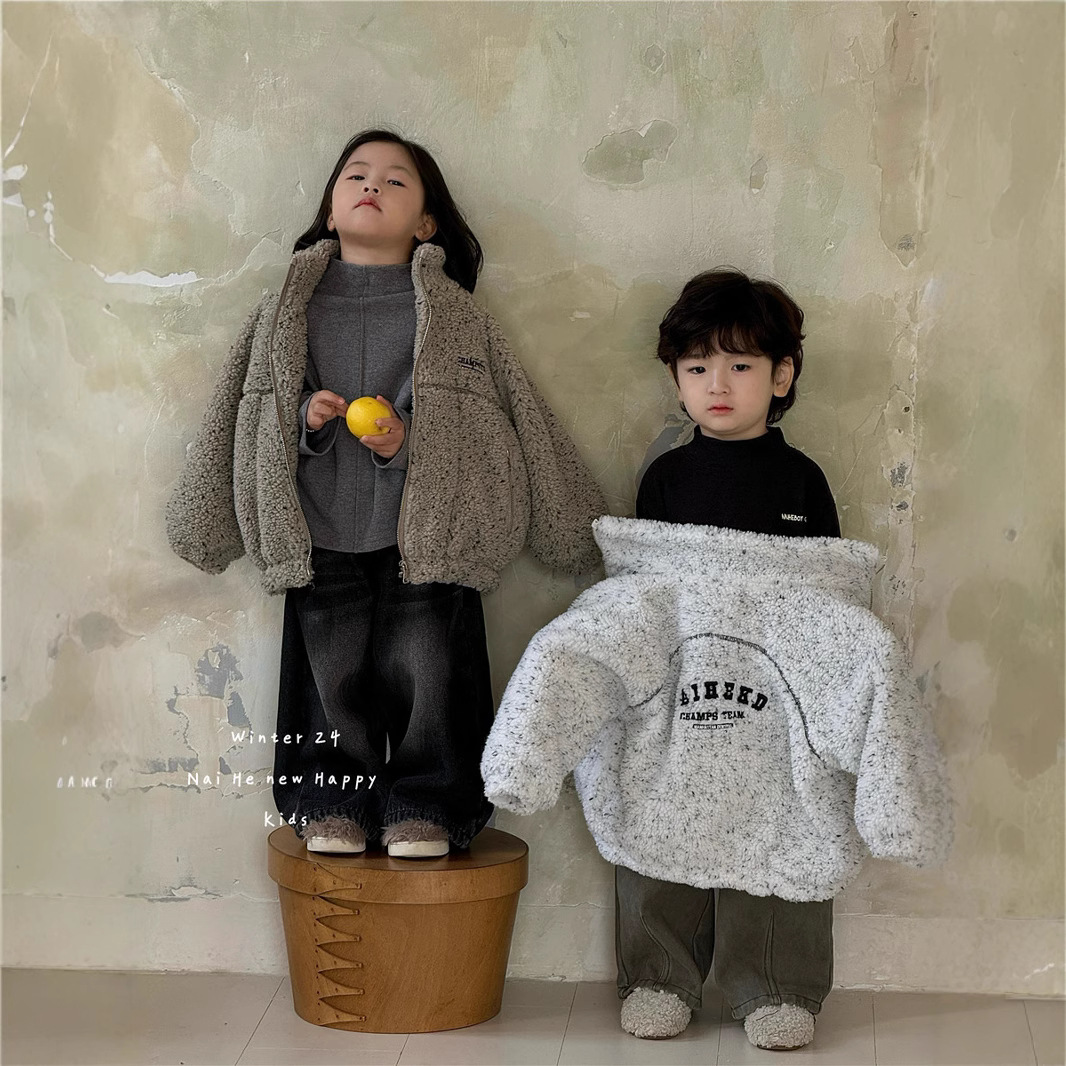 2024新品★子供服 　ボアコート★80cm-120cm/各サイズ1枚ずつ 2色