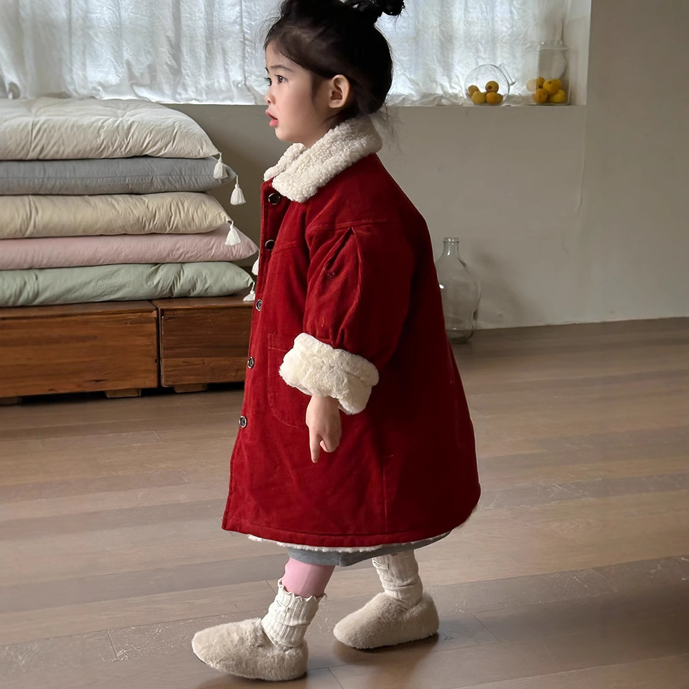 2024★秋冬新作★韓国風子供服★コート★コーデュロイ★90cm〜150cm 2色