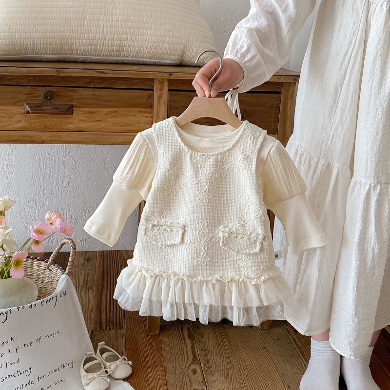 2025新品★子供服　トップス+ワンピース　セットアップ★73CM〜100cm