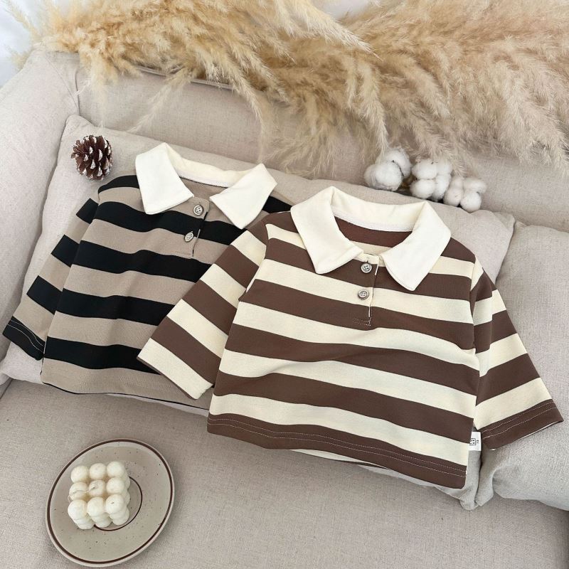 2025★春秋新作★韓国風子供服★ポロシャツ★73CM〜110cm 2色