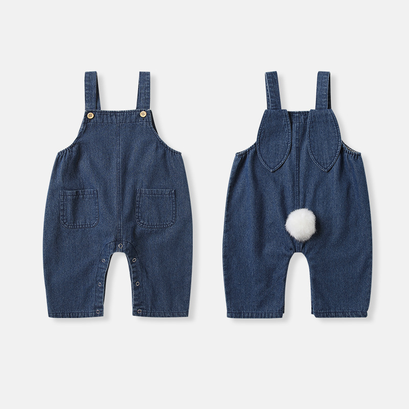 「2025」子供服★デニムサロペット★袖なし★韓国風子供服★73cm〜100cm