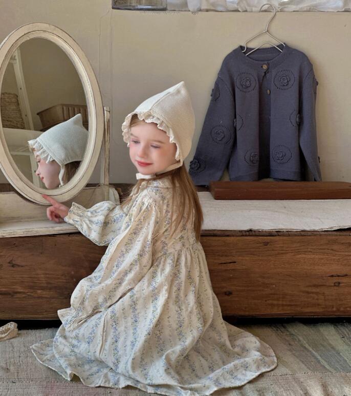 2025春新作HLL★子供服　ワンピース&カーディガン分けて★90cm〜140cm