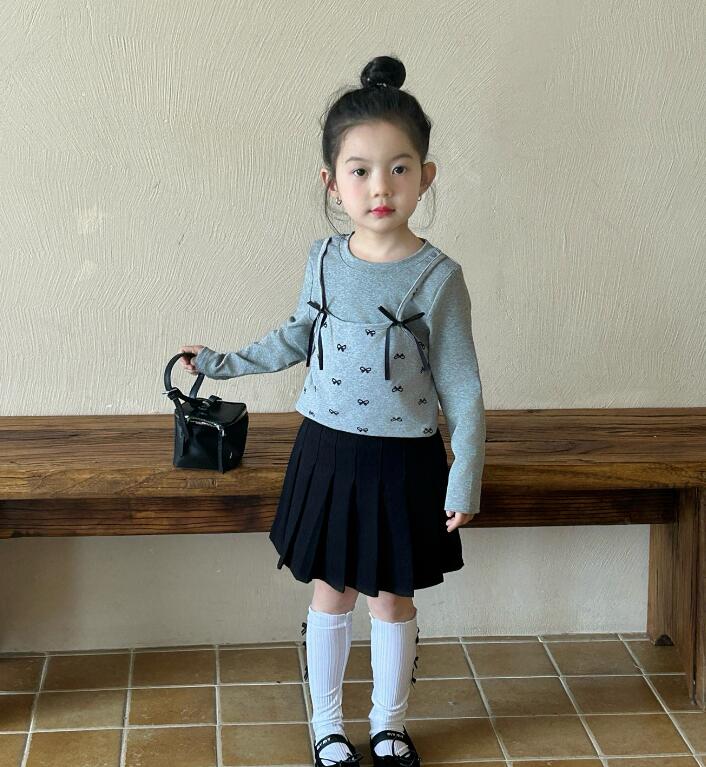 2025新品★子供服　重ね着トップス&スカート分けて★90cm〜140cm