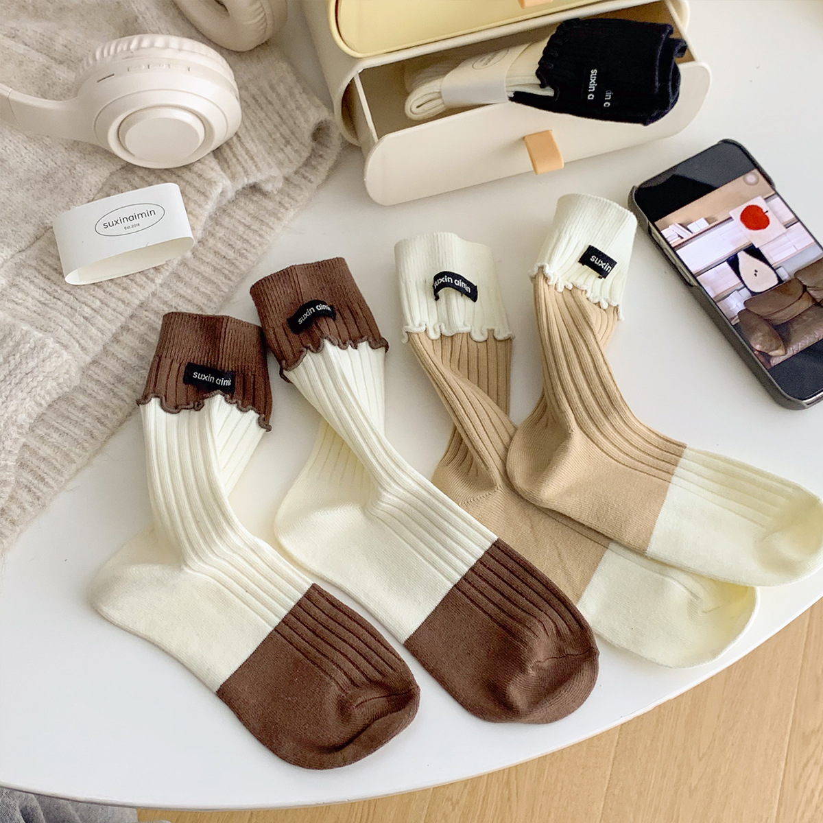 「2025」靴下★レディース★ソックス★大人用★女性用靴下★可愛い★5色