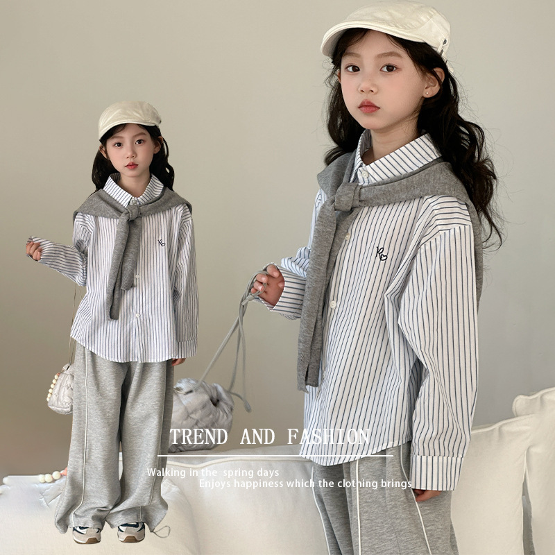 2025新入荷★子供服　ズボン& シャツ★120cm〜170cm 2色