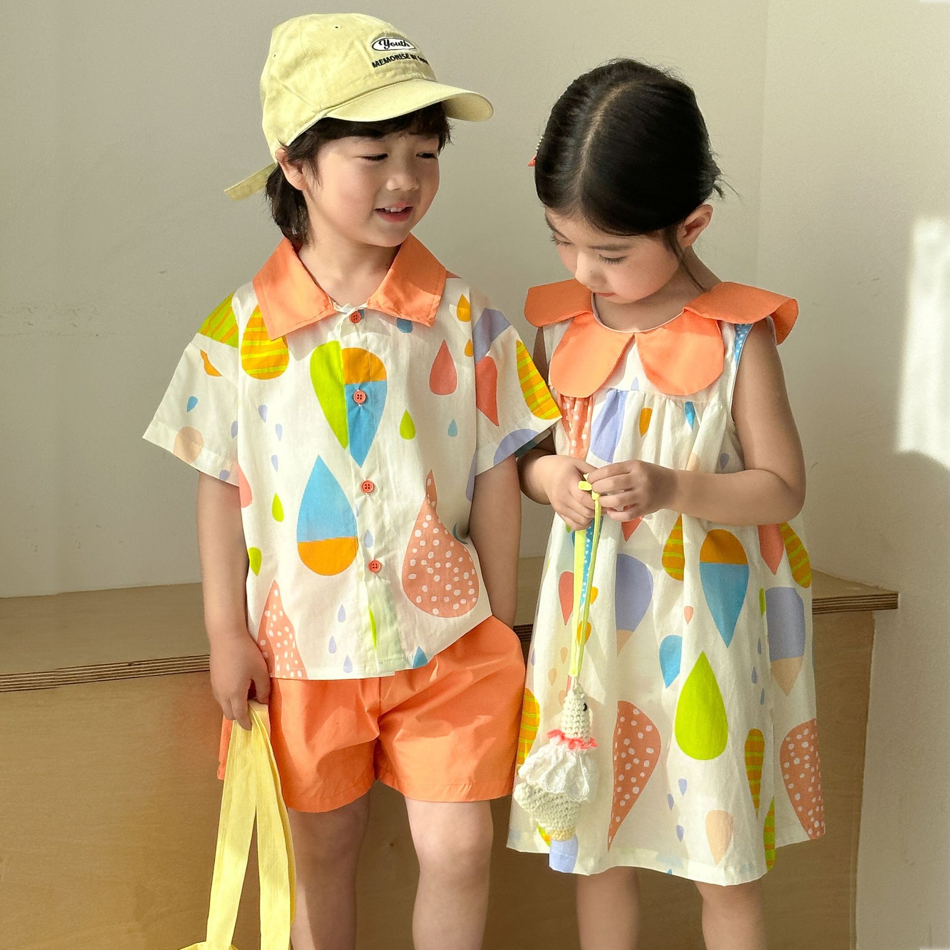 「2025」子供服★ワンピース★セットアップ★韓国風子供服★2色80cm〜150cm