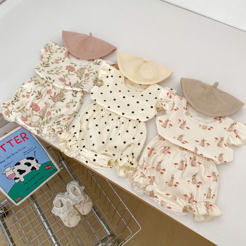 2025新品★子供服　セットアップ★66cm〜100cm 3色
