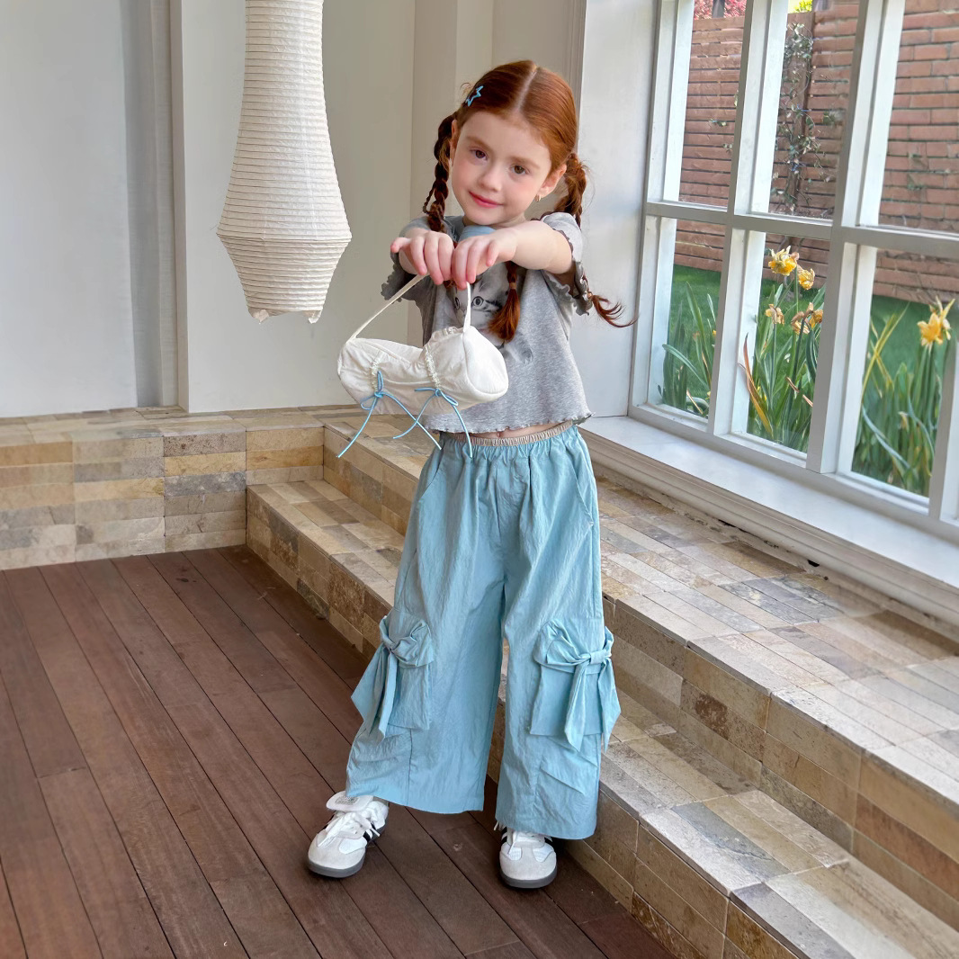 2025新品★子供服　トップス+ズボン　セットアップ★90cm〜150cm 2色