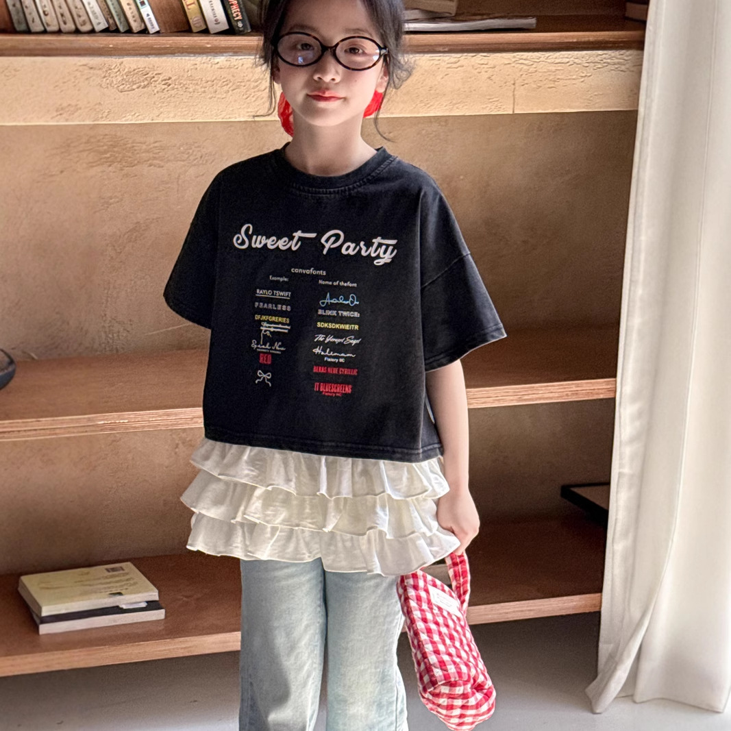 2025★夏新作★韓国風子供服★トップス★110cm〜160cm