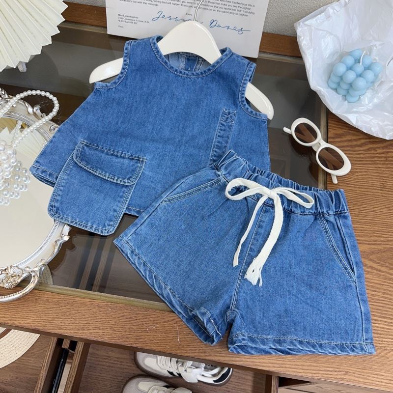 「2025」子供服★トップス+ズボン★デニムセットアップ★韓国風子供服★90cm〜140cm